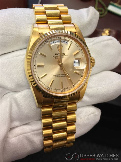 rolex president gold new